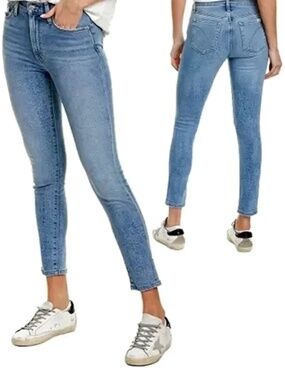 JOE'S Hi Rise Skinny Jeans Light Wash Denim Dungarees